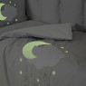 Постельный комплект 6 эл Babycentre & Twins Moonlight белый/серый