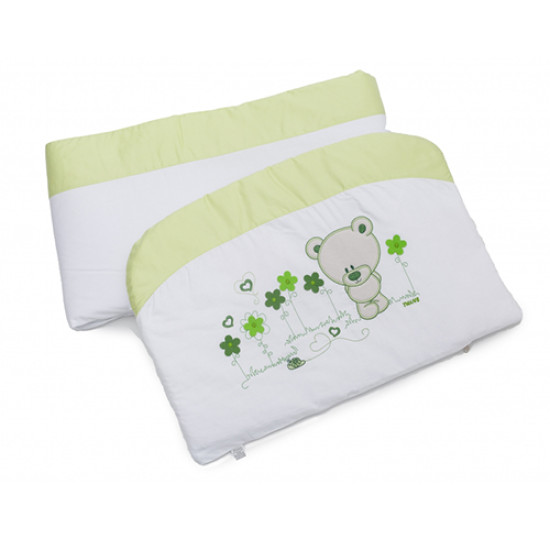 Бампер Twins Evo Лето сатин / аппликация 2073-A-018, white / green, белый / зеленый