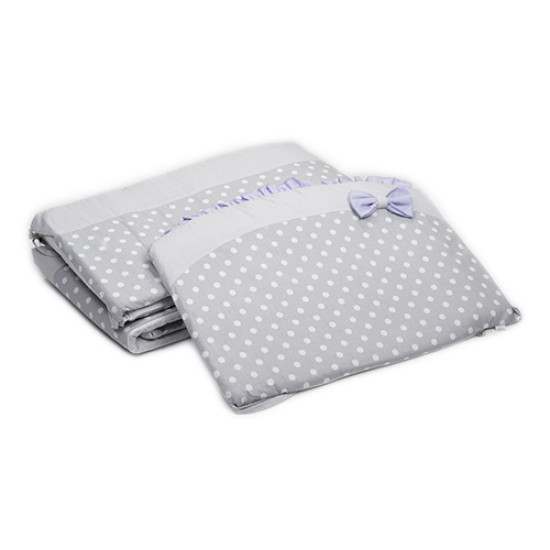 Бампер Twins Premium Glamur 2028-P-009, violet, серый / фиолетовый