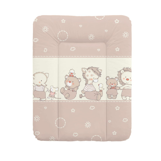 Пеленальный матрас Cebababy 50x70 Basic line W-143-050-230, Утки беж, бежевый