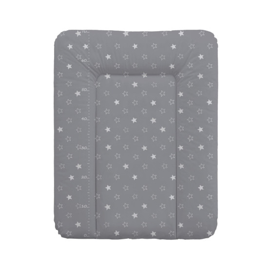 Повивальний матрац Cebababy 50x70 Basic line W-143-066-265, Зірочка графіт, графіт