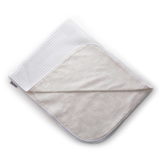 Плед и подушка Twins Waffle 100х80, 40x60 1408-TW-02, beige, белый / беж