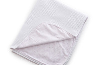 Плед и подушка Twins Waffle 100х80, 40x60 1408-TW-24, powder pink, белый / розовый
