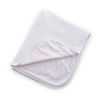 Плед и подушка Twins Waffle 100х80, 40x60 1408-TW-24, powder pink, белый / розовый