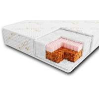 Матрас Veres Latex + memory Organic120х60х10 51.6.01, white, белый