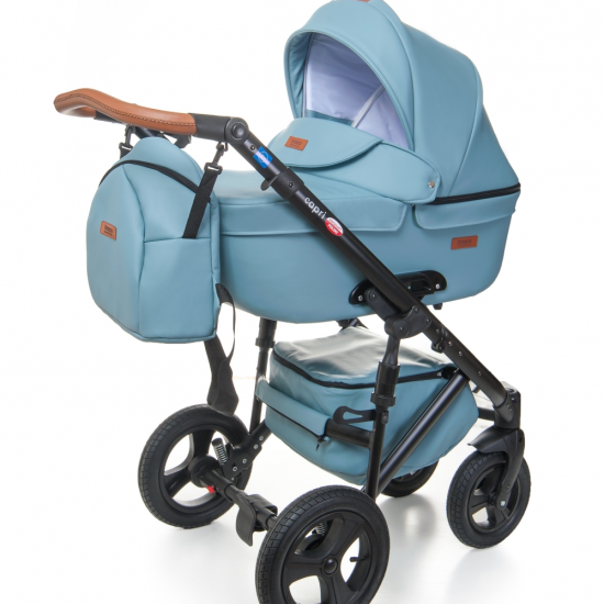 Коляска 2 в 1 Broco Capri blue, голубой