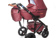 Коляска 2 в 1 Broco Capri 23 burgundy, бордо