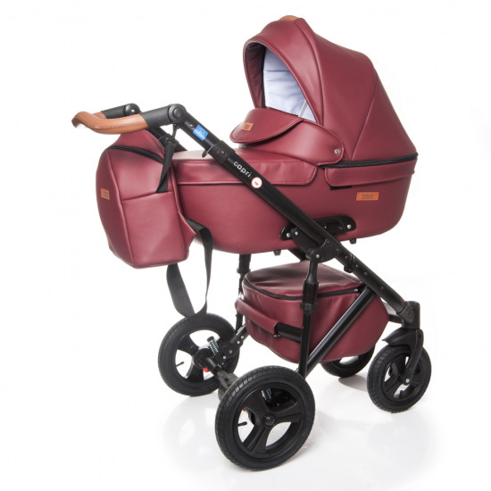 Коляска 2 в 1 Broco Capri 23 burgundy, бордо