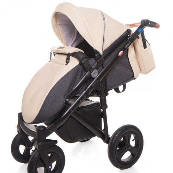 Коляска 2 в 1 Broco Capri 33, ecru, бежевый