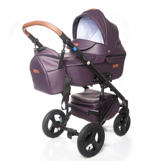 Коляска 2 в 1 Broco Capri 16 violet, фиолетовый