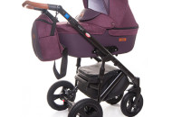 Коляска 2 в 1 Broco Capri textile burgundy, бордо
