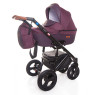 Коляска 2 в 1 Broco Capri textile burgundy, бордо