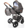 Коляска 2 в 1 Broco Capri textile grafit, серый