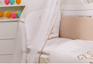 Балдахин Twins Dolce Loving bear 1062-D-009, white / beige, белый / беж
