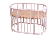 Кровать Twins Cozy овальное 170х70 круглая рейка L100-CK-02 слоновая кость, бежевый