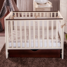Bed Twins Pinocchio ivory / walnut, beige / brown