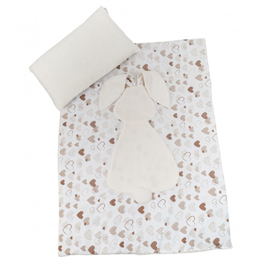Плед и подушка Twins Кролик 120х90 1408-TK-02 beige, бежевый