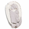 Кокон Twins Waffle + конверт- плед 9064-KЕWP-101, light grey, світло сірий