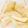 Постільний комплект 8 ел Twins Premium Glamour 4029-TGС-05, Clouds yellow, жовтий