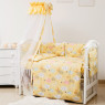 Постільний комплект 8 ел Twins Premium Glamour 4029-TGС-05, Clouds yellow, жовтий