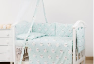 Постільний комплект 8 ел Twins Premium Glamour, Moon mint, м'ятний