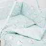 Постельный комплект 8 эл Twins Premium Glamour, Moon mint, мятный