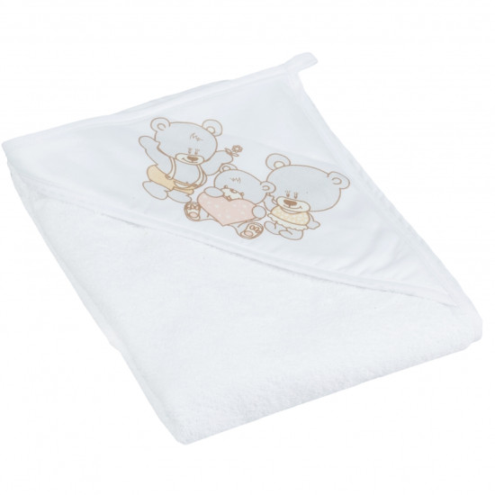 Рушник Tega MS-015 Ведмедик 100х100 MS-015 100X100-118, white, білий
