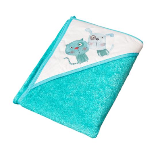 Рушник Tega PK-008 Кіт і пес 100х100 PK-008 100X100-101, blue, голубий