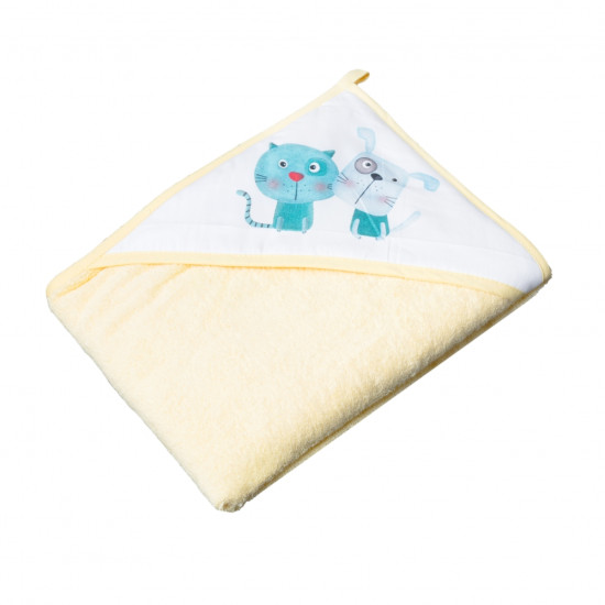 Рушник Tega PK-008 Кіт і пес 100х100 PK-008 100X100-102, yellow, жовтий