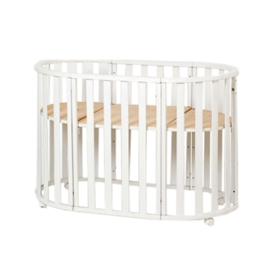 Кровать Twins Cozy овальное 170х70 плоская рейка L100-CR-01, белый, белый