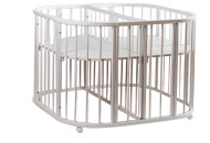 Кроватка детскаая Twins для двойни 110х110 L100-TW-01, белый, белый