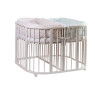 Кроватка детскаая Twins для двойни 110х110 L100-TW-01, белый, белый