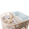 Кроватка детская Twins для двойни 110х110 L100-TW-02, слоновая кость, бежевый