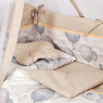 Постельный комплект 8 эл Twins Modern ІІ 4028-P-112, Воздушный шар беж, бежевый