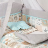 Bed a set 8 email Twins Modern II 4028-P-114, owl gray, gray
