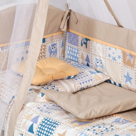 Bed a set 8 email Twins Modern II 4028-P-115, owl Bezh, beige