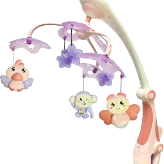 Мобіль Baby Mix пластиковий з проектором RC-822-206 pink, рожевий