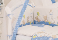 Балдахін Twins Comfort New 1051-C-120, Горошки голубі, голубий