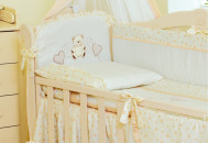 Балдахин Twins Romantic 1024-R-002, Сердечки, бежевый