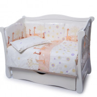 Бампер Twins Comfort 2051-C-024, Жирафки, бежевый