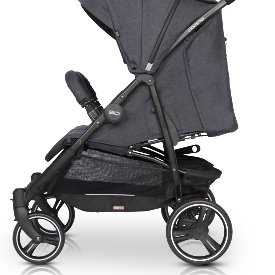 Коляска для двійні EasyGo Domino 2020 EGDOM20-16, Coal, графіт