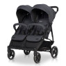 Коляска для двійні EasyGo Domino 2020 EGDOM20-16, Coal, графіт
