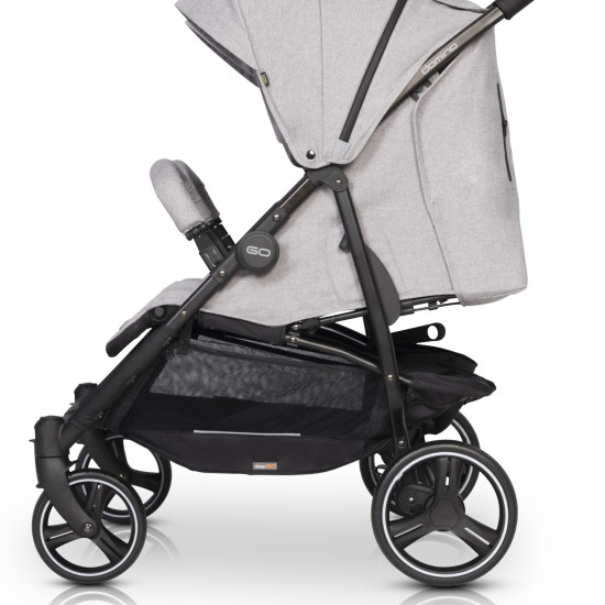Коляска для двійні EasyGo Domino 2020 EGDOM20-10, Pearl, сірий