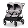 Коляска для двійні EasyGo Domino 2020 EGDOM20-10, Pearl, сірий