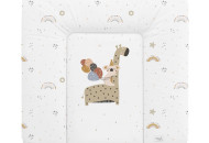 Пеленальный матрас Cebababy 75x72 Retro Autumn W-144-000-637, Giraffe, белый