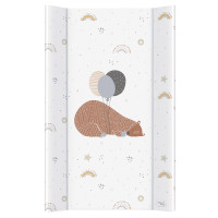 Пеленальная доска Cebababy 50x80 Retro Autumn, Big Bear, белый