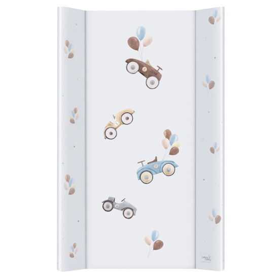 Пеленальная доска Cebababy 50x80 Retro Autumn, Retro Cars, белый