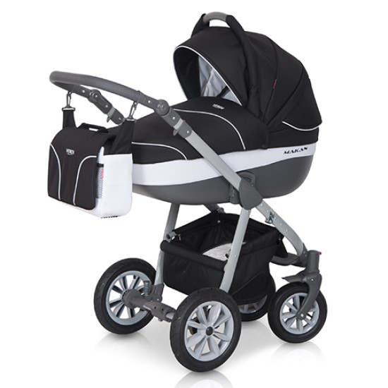 Коляска 2 в 1 Verdi Makan black, черный