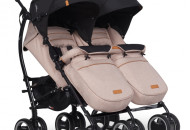 Коляска для двійні EasyGo Comfort Duo 2019 latte, бежевий