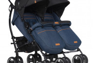 Коляска для двійні EasyGo Comfort Duo 2019 denim, джинсовий